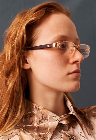 90S VINTAGE RARE CHANEL EYEGLASSES FRAME