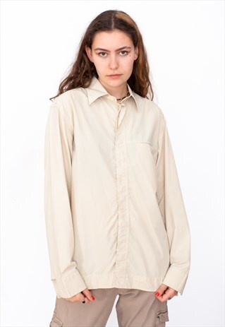 VINTAGE 90S FENDI BEIGE SHIRT ID:A300