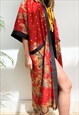 Red and Gold Kimono Robe 