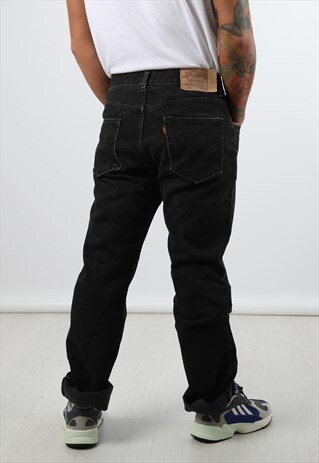 VINTAGE LEVIS 501 BLACK DENIM JEANS