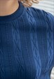 VINTAGE 80'S BLUE TOP