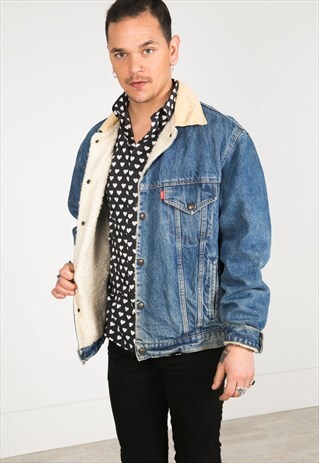 LAST UNIT SALE / VINTAGE 80S LEVI'S WINTER SHEEPSKIN JACKET