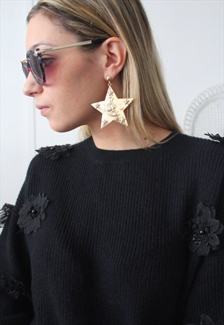 EARRINGS MOON AND STAR