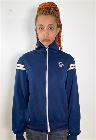 VINTAGE 80S BLUE TENNIS ZIP UP SWEATSHIRT