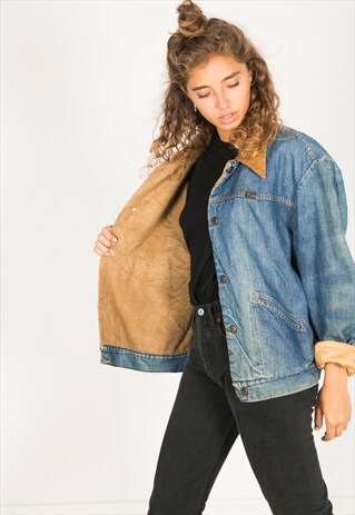 VINTAGE 80S WRANGLER WINTER SHEEPSKIN JACKET / R3220C402