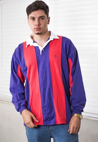 VINTAGE RUGBY SHIRT LOGO 90S XL 16.1