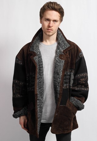 VINTAGE AZTEC SHERPA JACKET