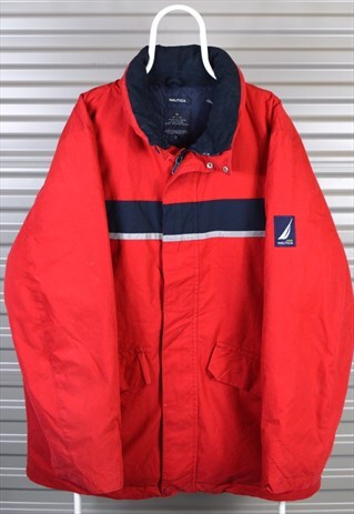 NAUTICA THICK JACKET RED/NAVY XXL