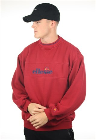 VINTAGE 90S ELLESSE BIG LOGO SWEATSHIRT JUMPER