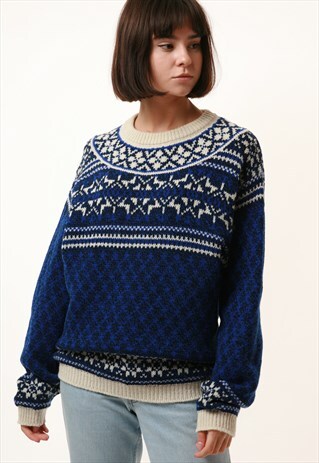 VINTAGE BENETTON WOOL KNITWEAR SWEATER JUMPER 14517