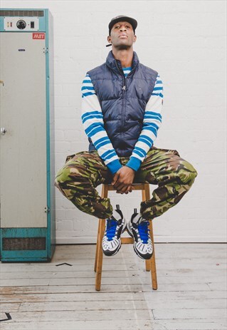 TOMMY HILFIGER GILET BLUE DOWN JACKET USA MENS