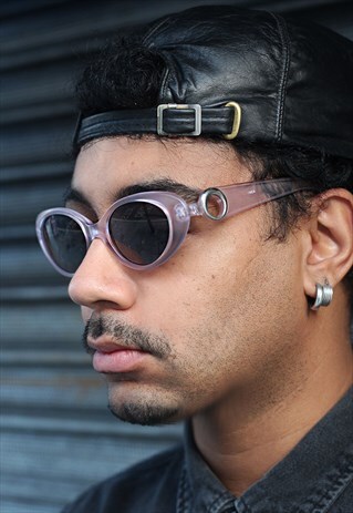 VINTAGE RETRO UNISEX TRANSPARENT SUNGLASSES