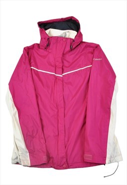 Vintage Columbia Ski Jacket Waterproof Pink/White Ladies M