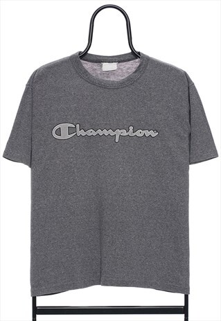 VINTAGE CHAMPION SPELLOUT GREY TSHIRT WOMENS