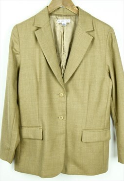 PENDLETON Blazer US 8 Wool UK 12 Brown Suit Jacket VTG 