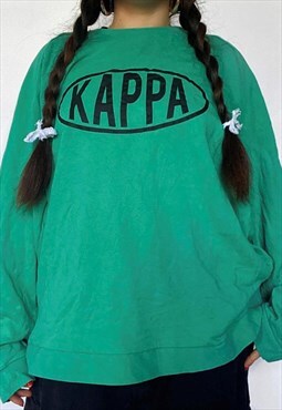 Vintage 90s KAPPA Large Spellout Logo Sweatshirt 