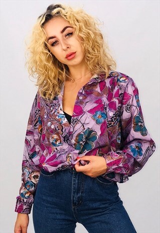 VINTAGE OVERSIZED PATTERN SHIRT