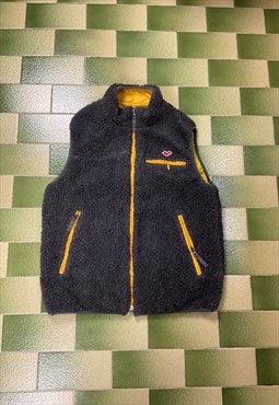 Arena Reversible Vest Full-Zip Fleece Jacket Fits like M