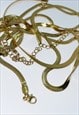 LANA SNAKE FLAT CHAIN NECKLACE 18K GOLD PLATED 