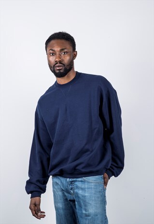 VINTAGE 1990S NAVY BLUE SWEATER
