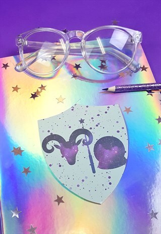 LARGE WITCH CREST STICKER