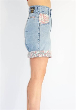 VINTAGE 80'S SUPER HIGH WAIST MOM SHORTS