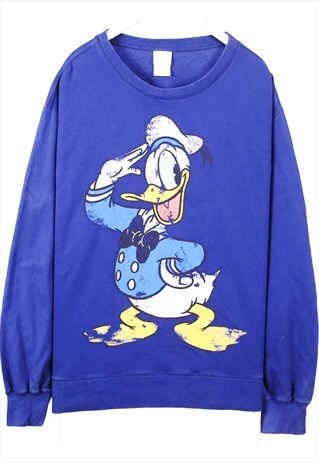 Vintage 90's Disney Store Sweatshirt Donald Duck Crewneck