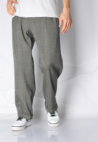 VINTAGE 80S GREY POLO RALPH LAUREN PANTS