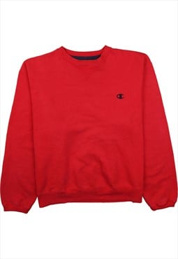 Vintage 90's Champion Sweatshirt Heavyweight Crew Neck Red