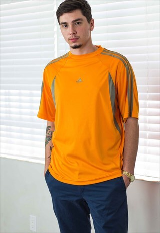 VINTAGE ADIDAS T-SHIRT LOGO 90S M 6.5
