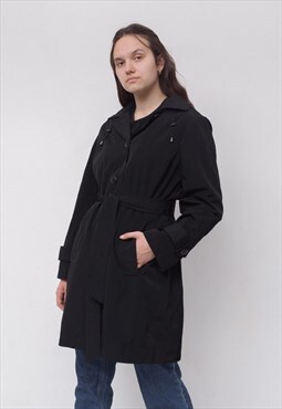 Vintage London Fog Women's L XL Trench Coat Raincoat Jacket 