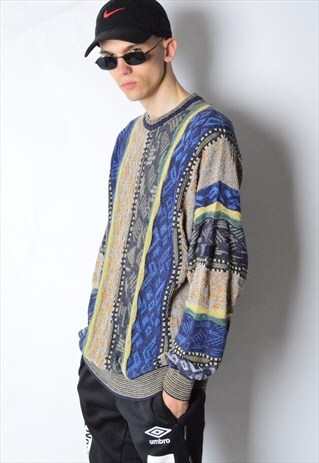 VINTAGE 90S COLOURFUL KNIT JUMPER