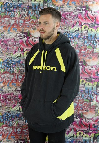 VINTAGE NIKE HOODIE/HOODED SWEATSHIRT. UNISEX SPORTSWEAR.