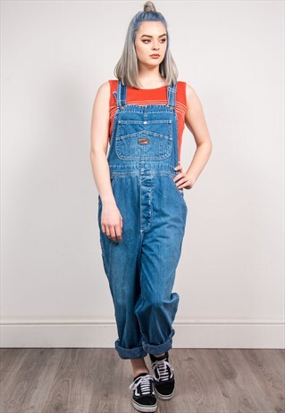 VINTAGE 90'S BLUE DENIM DUNGAREES