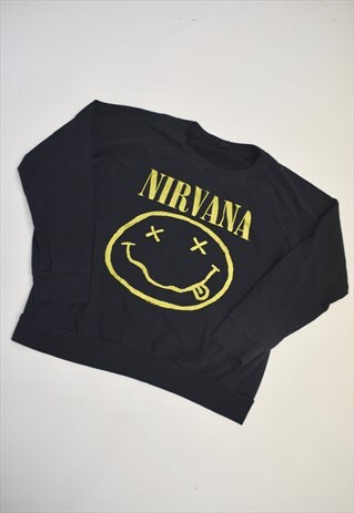VINTAGE 90S NIRVANA BLACK LOGO SWEATSHIRT