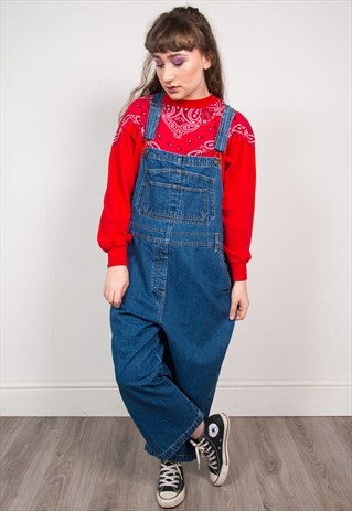 VINTAGE 90'S DENIM DUNGAREES