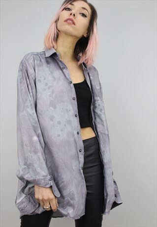 VINTAGE 80S/90S OVERSIZED PATTERNED SHIRT