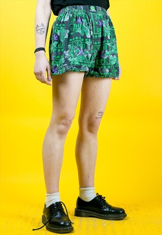 VINTAGE 90S DOPE MARIJUANA FESTIVAL BEACH SHORTS