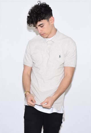 VINTAGE 90S OFF WHITE RALPH LAUREN POLO SHIRT