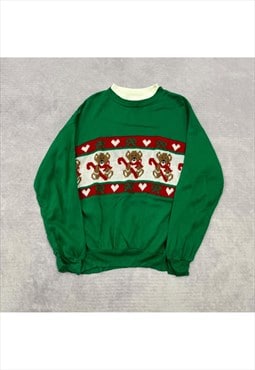 Vintage Christmas Sweatshirt Women's S