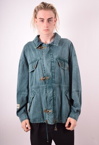 MENS VINTAGE JACKET LARGE GREEN 90S