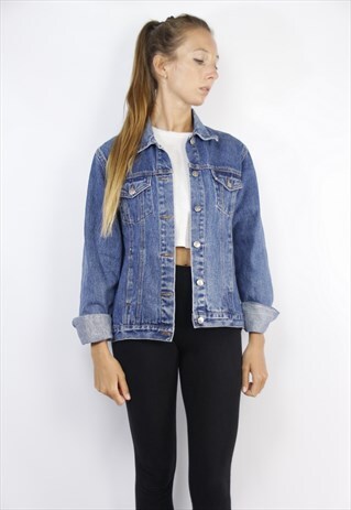 GRUNGE DENIM JACKET / JEAN JACKET VINTAGE