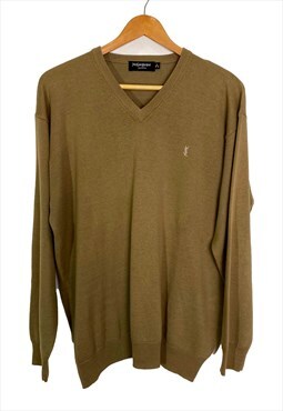 Yves Saint Laurent vintage unisex brown khaki sweater. L