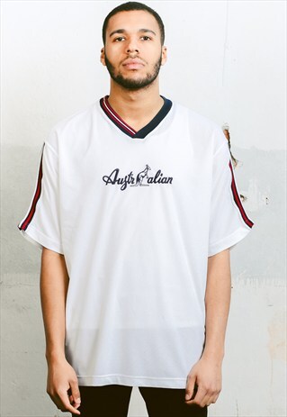 VINTAGE AUSTRALIAN SPORTS JERSEY T-SHIRT