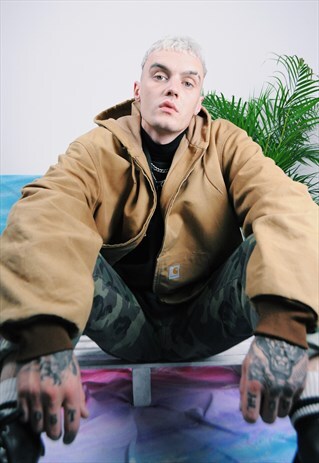 VINTAGE 90'S CARHARTT WORKWEAR JACKET TAN