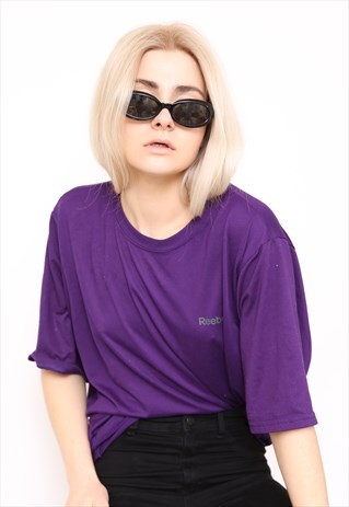 VINTAGE 90S REEBOK PURPLE TOP T-SHIRT