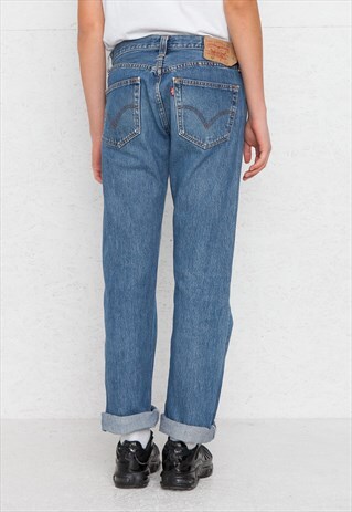 VINTAGE BLUE LEVI'S 501 FIT DENIM JEANS