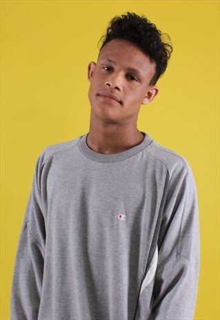 GREY CHAMPION SWEATSHIRT WITH SIDE PANELS