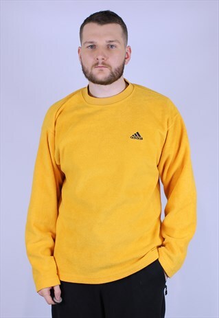 90S VINTAGE ADIDAS FLEECE SWEATSHIRT TOP RARE