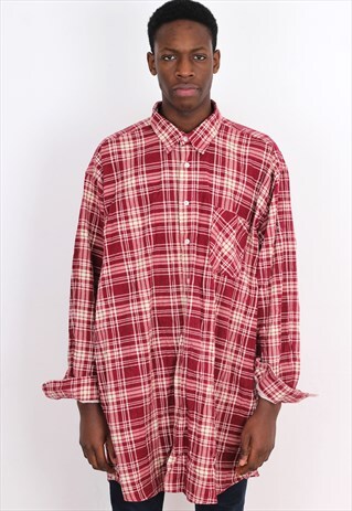 VINTAGE LONG FLANNEL SHIRT